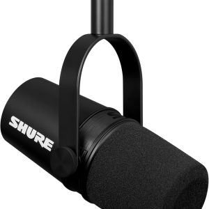 Shure MV7X Microphone - XLR Only Pro Quality Dynamic Mic for Podcasting & Vocal Recording, Voice-Isolating Technology, All Metal Construction, Mic Stand Compatible, Optimized Frequency - Black