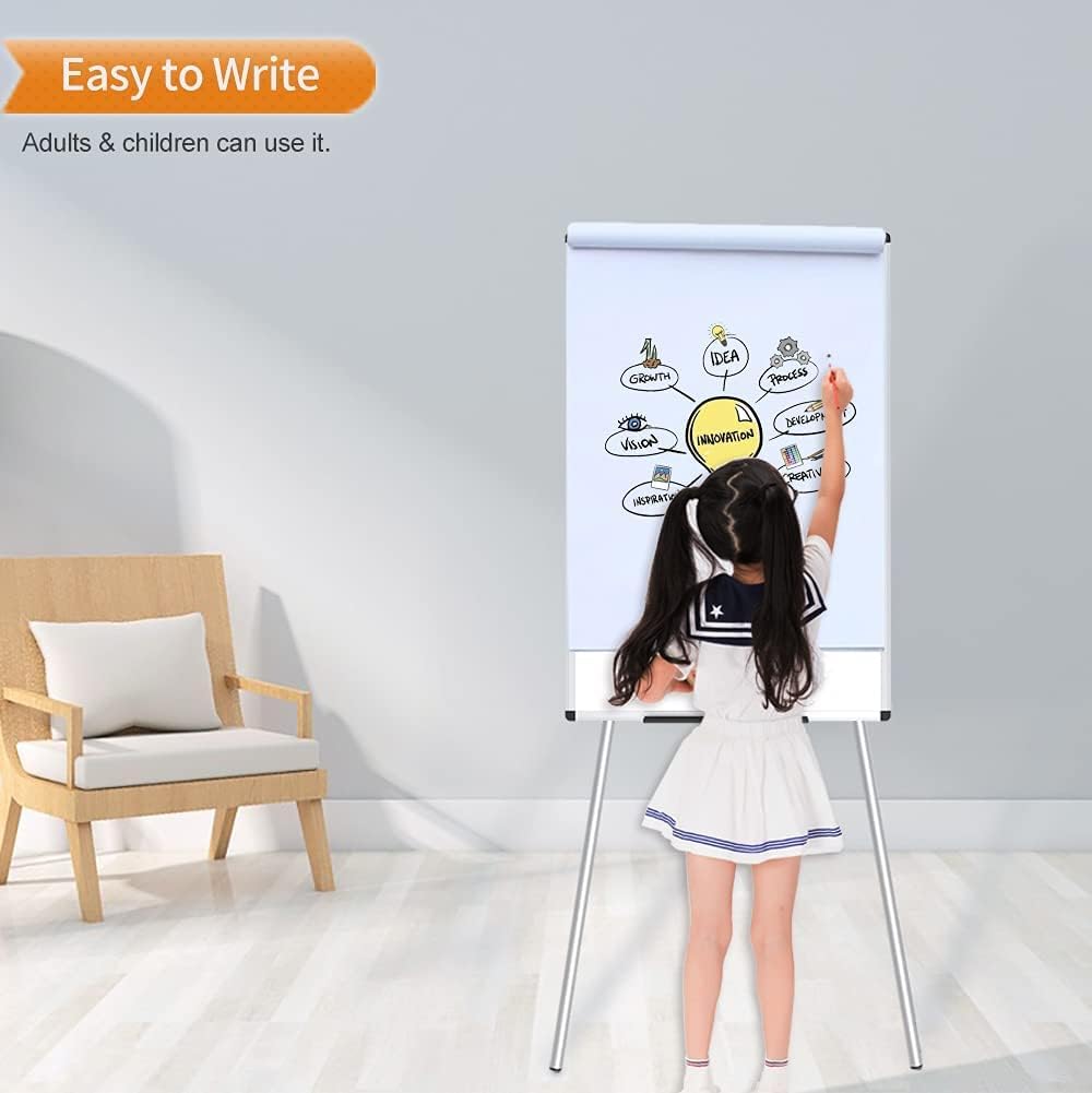 VIZ-PRO Magnetic Whiteboard Easel, 36 x 24 Inches, Portable Dry Erase Board Height Adjustable for School Office and Home - Image 6